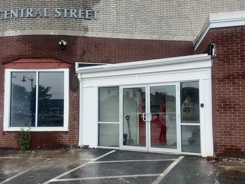 The front doors at 50 Central Street